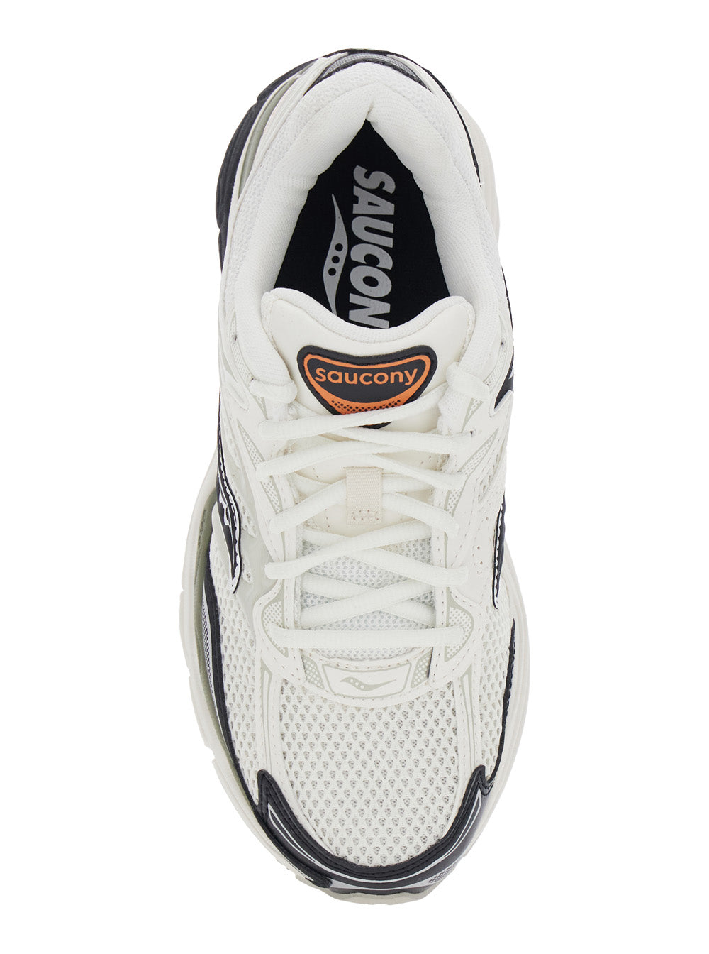 Omni 9 White Low Top Sneakers with Perforated Design and Logo Patch on the Tongue in Tech Fabric Unisex Polyurethane