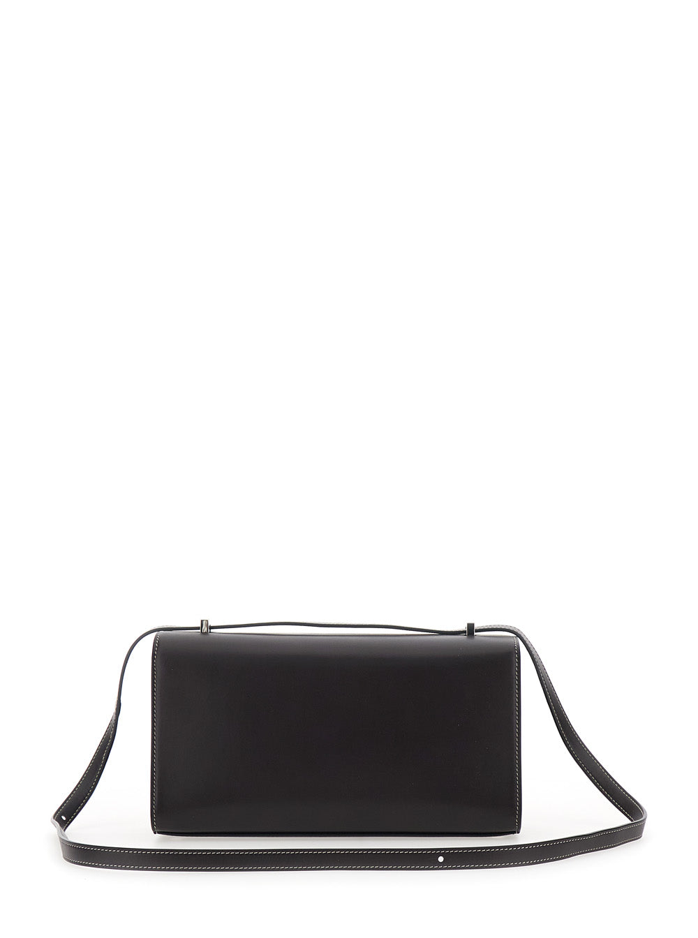Shoulder Bag Simmetry with Top Strap and Turn Lock Closure in Brown Leather for Women Crossbody