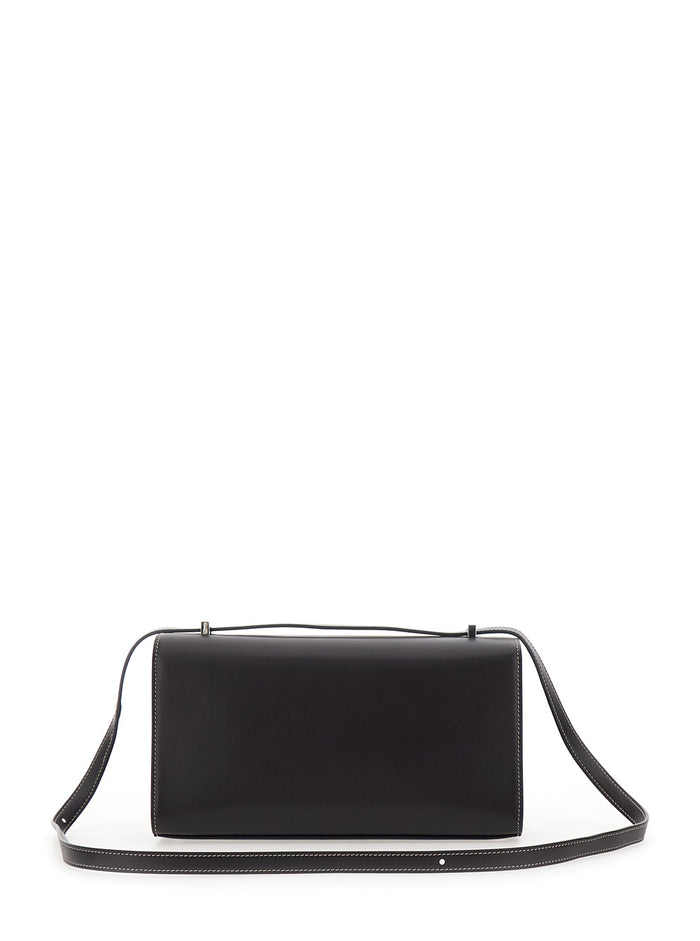 Shoulder Bag Simmetry with Top Strap and Turn Lock Closure in Brown Leather for Women Crossbody