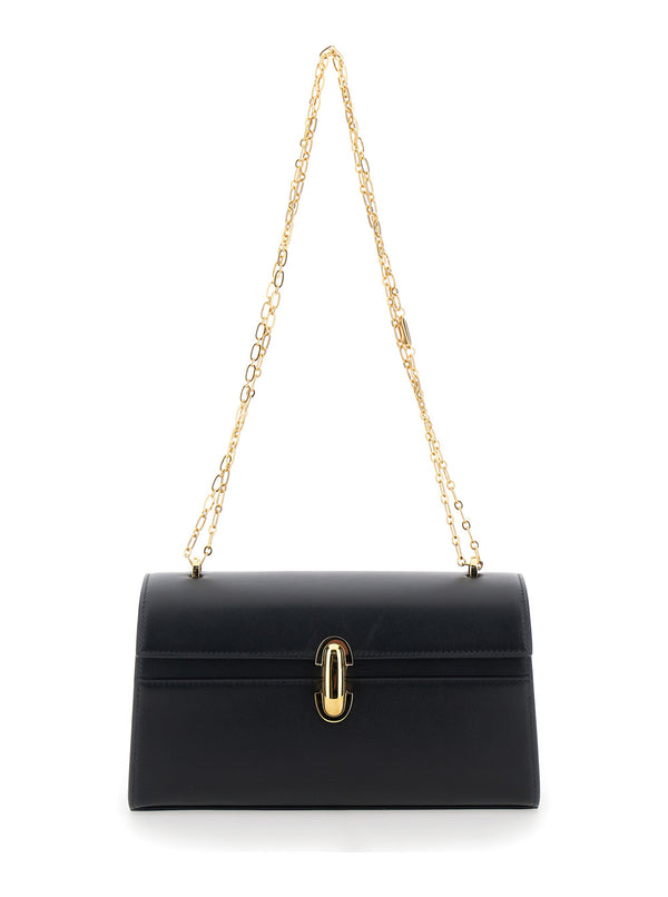 Shoulder Bag Chain Symmetry Black Leather