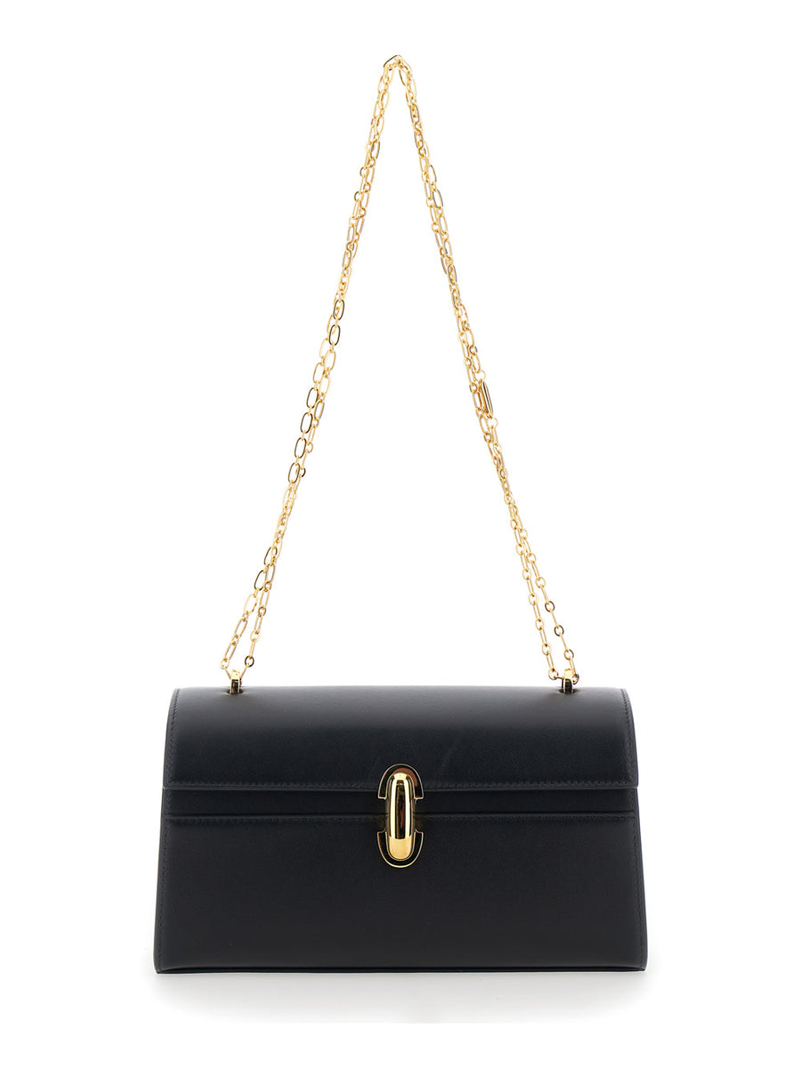 Shoulder Bag Chain Symmetry Black Leather