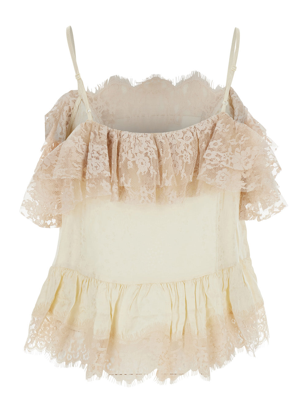 Ethel Solid Camisole Top White With Adjustable Straps In Viscose For Women Tops