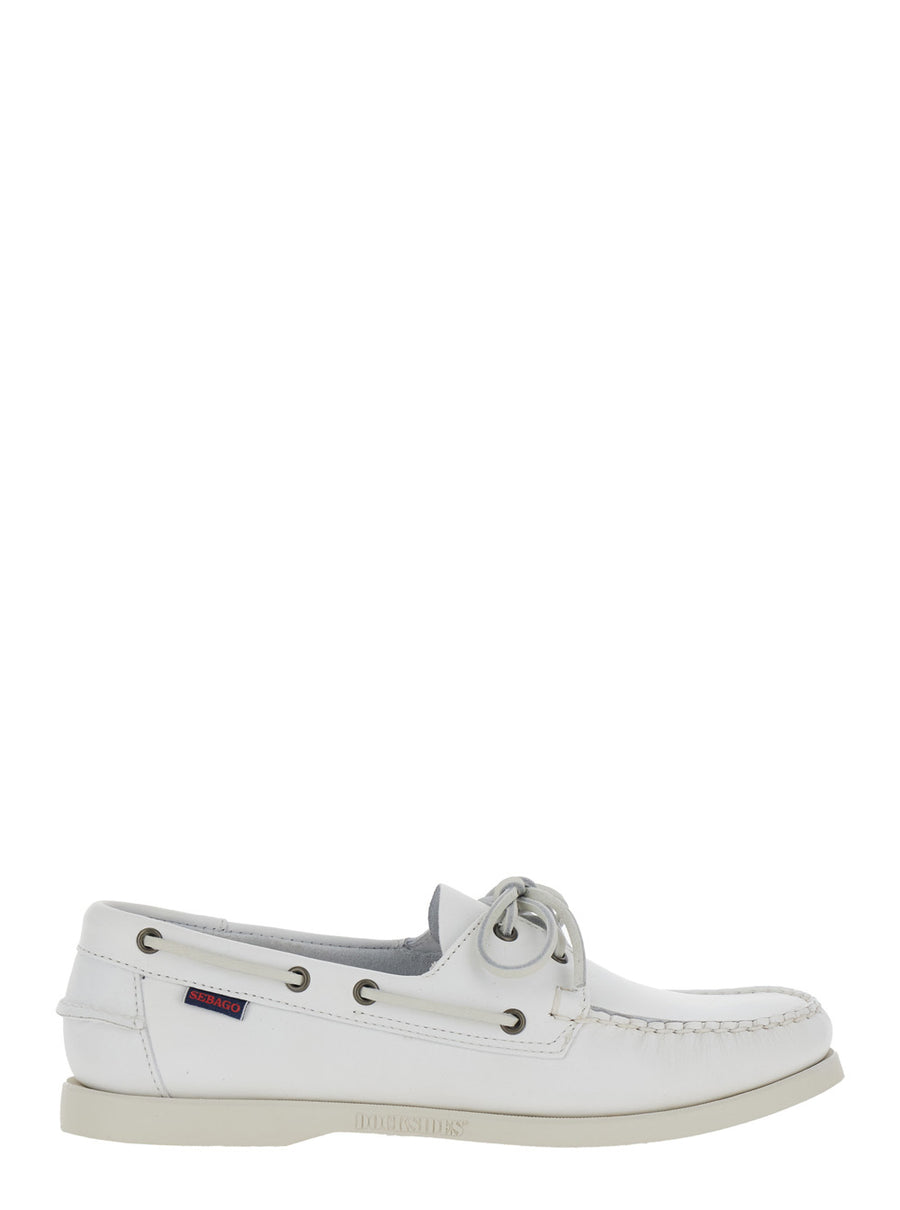 Loafers Docksides Portland White Leather