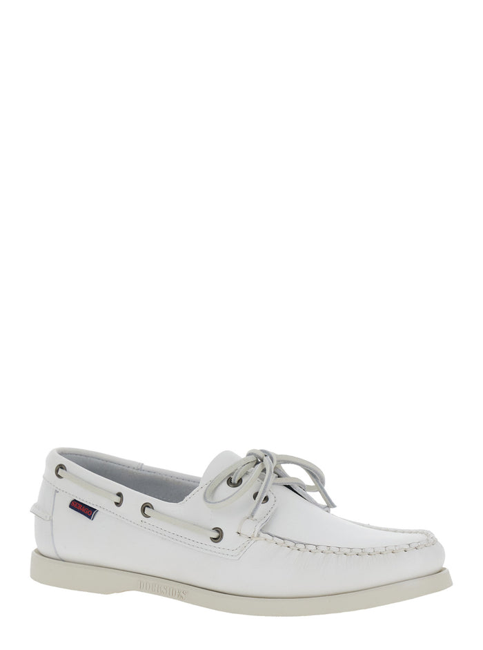 Loafers DOCKSIDES PORTLAND White in Leather for Men