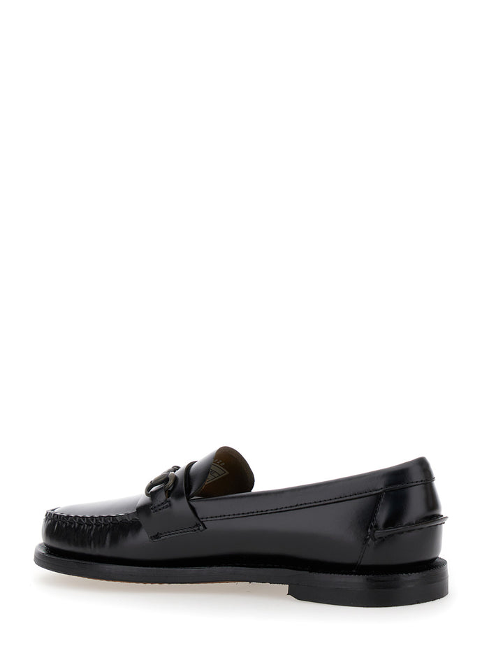 Joe Loafers With Horsebit Black Leather For Women