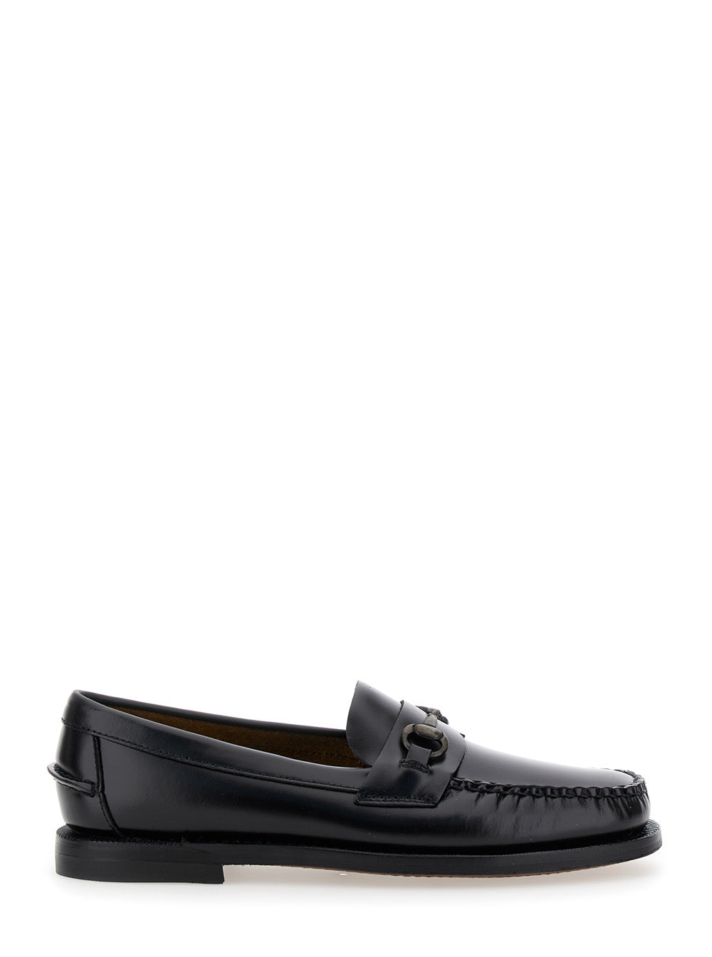 Joe Loafers With Horsebit Black Leather For Women