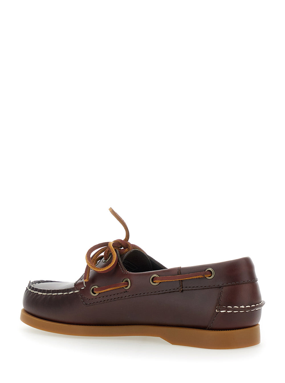 Loafers Docksides Portland Waxed Woman Brown With Rounded Toe Leather Women