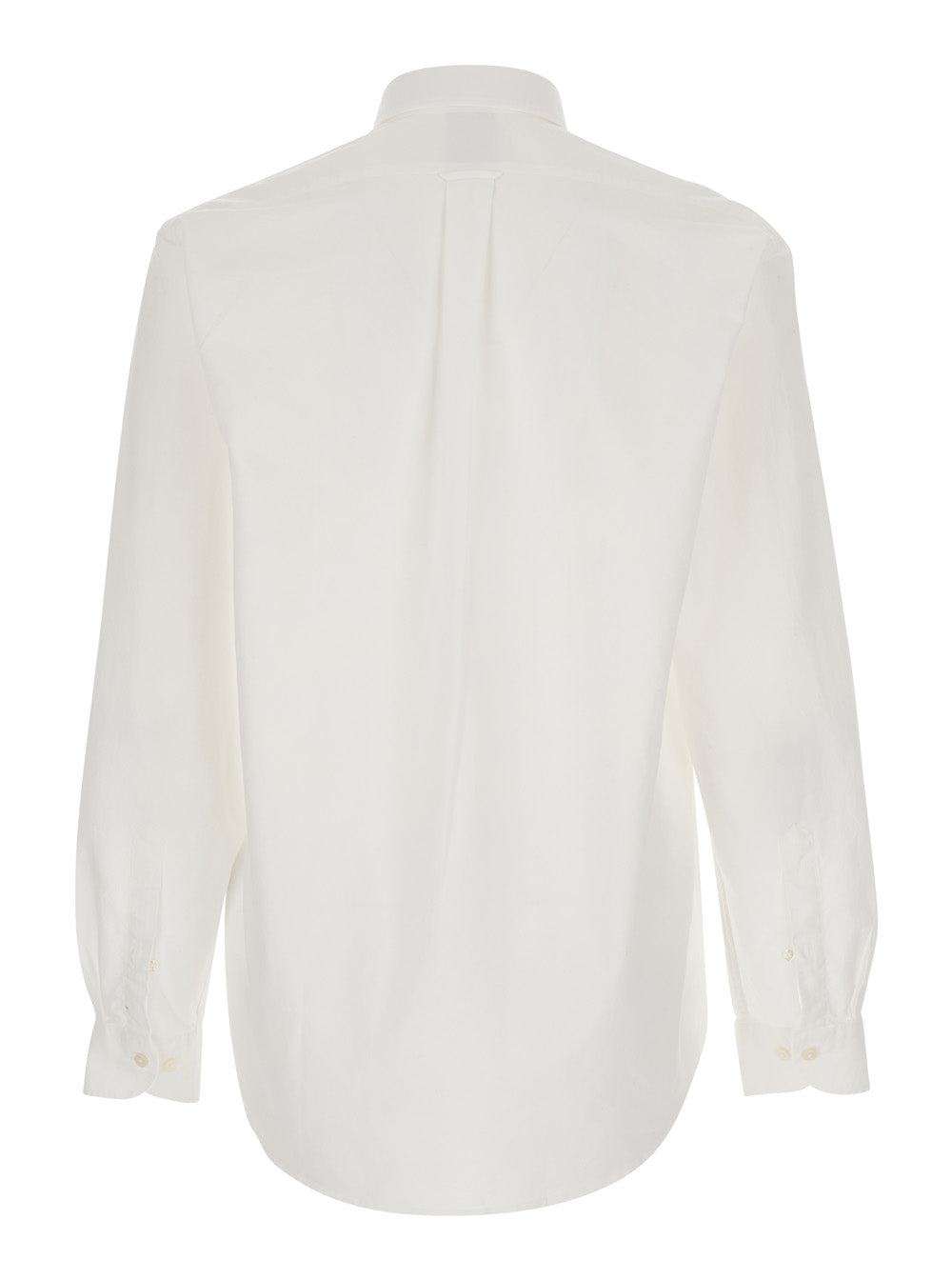 Shirt OXFORD BUTTON DOWN White with Collar and Long Sleeves in Cotton for Men Blouses