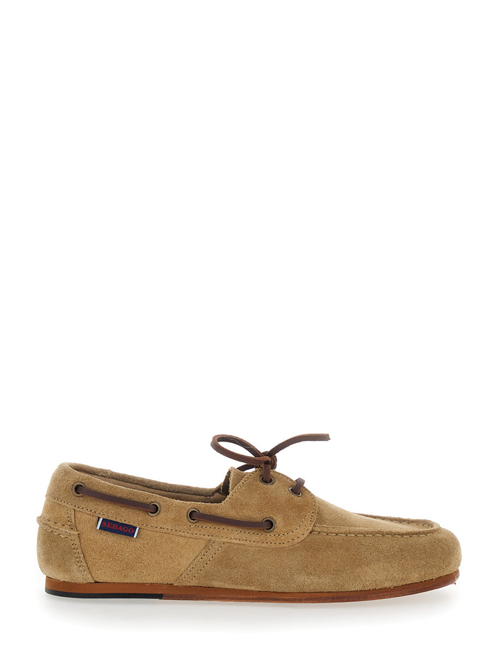OWEN WOMAN Beige Leather Loafers