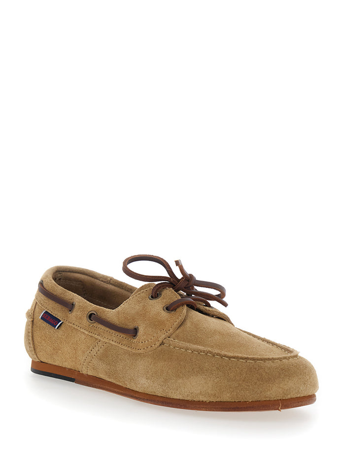 OWEN WOMAN Beige Leather Loafers