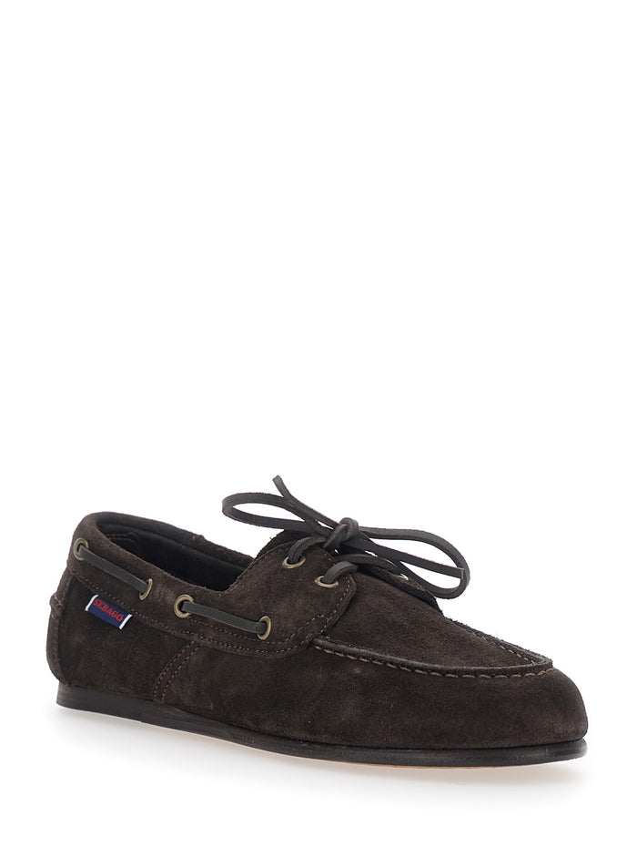 Loafers Owen Woman With Rounded Toe Brown Leather For Women