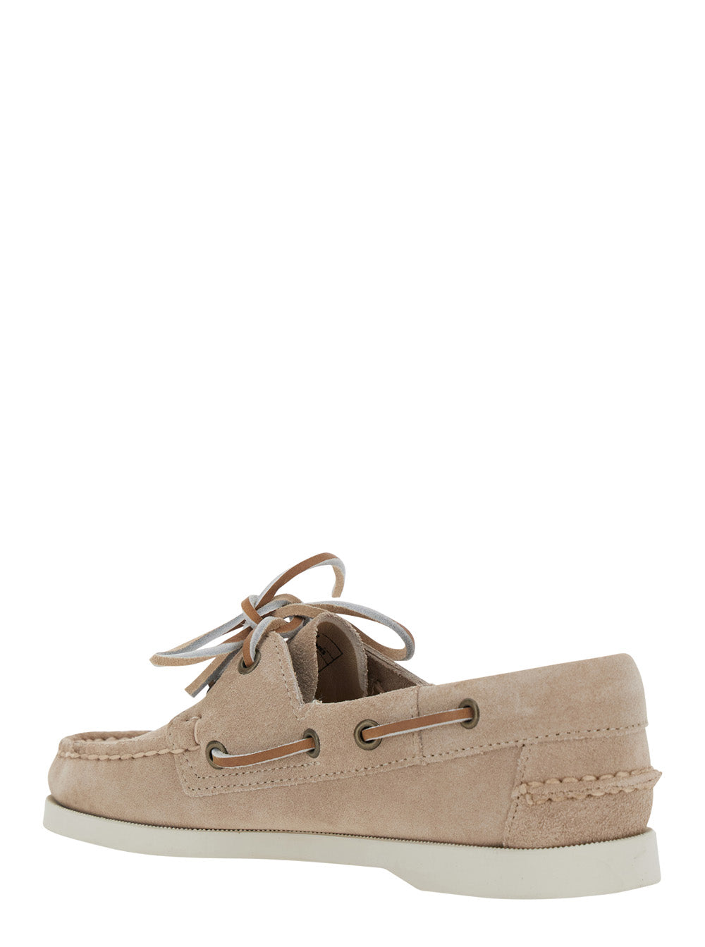 Loafers Portland Flesh Out Beige With Rounded Toe Leather For Women