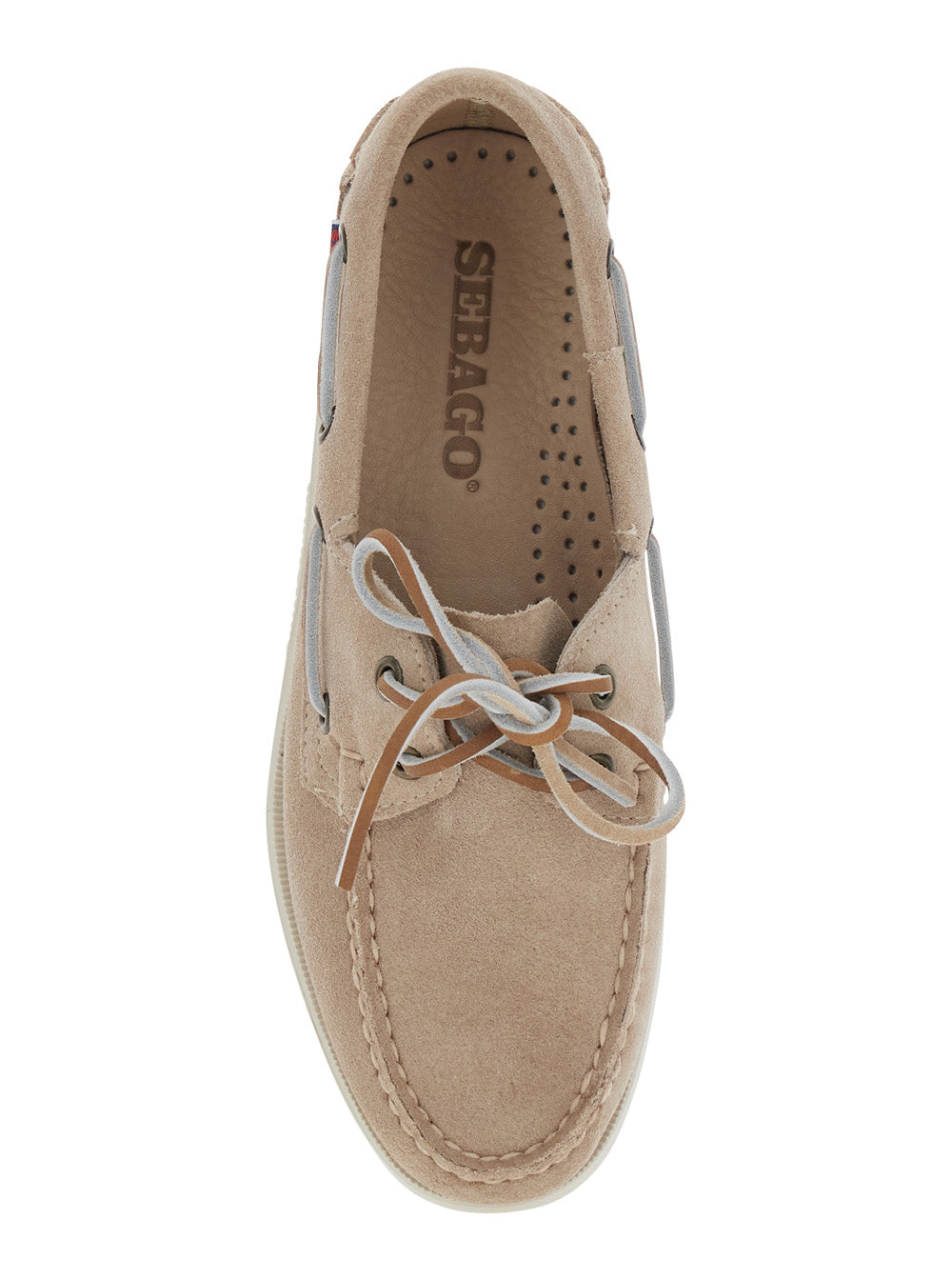 Loafers Portland Flesh Out Beige With Rounded Toe Leather For Women