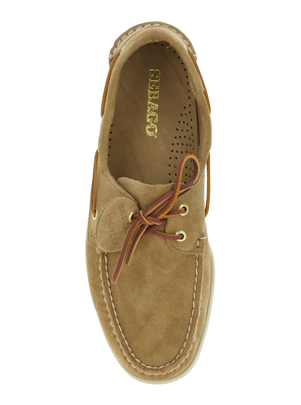 Portland Loafers Beige With Rounded Toe Leather For Men