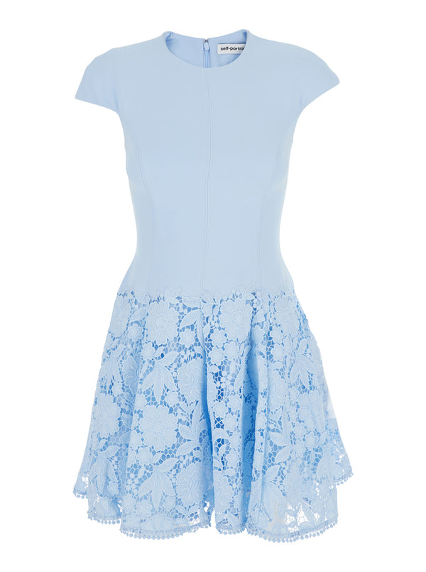 Mini Dress Light Blue Tech Fabric