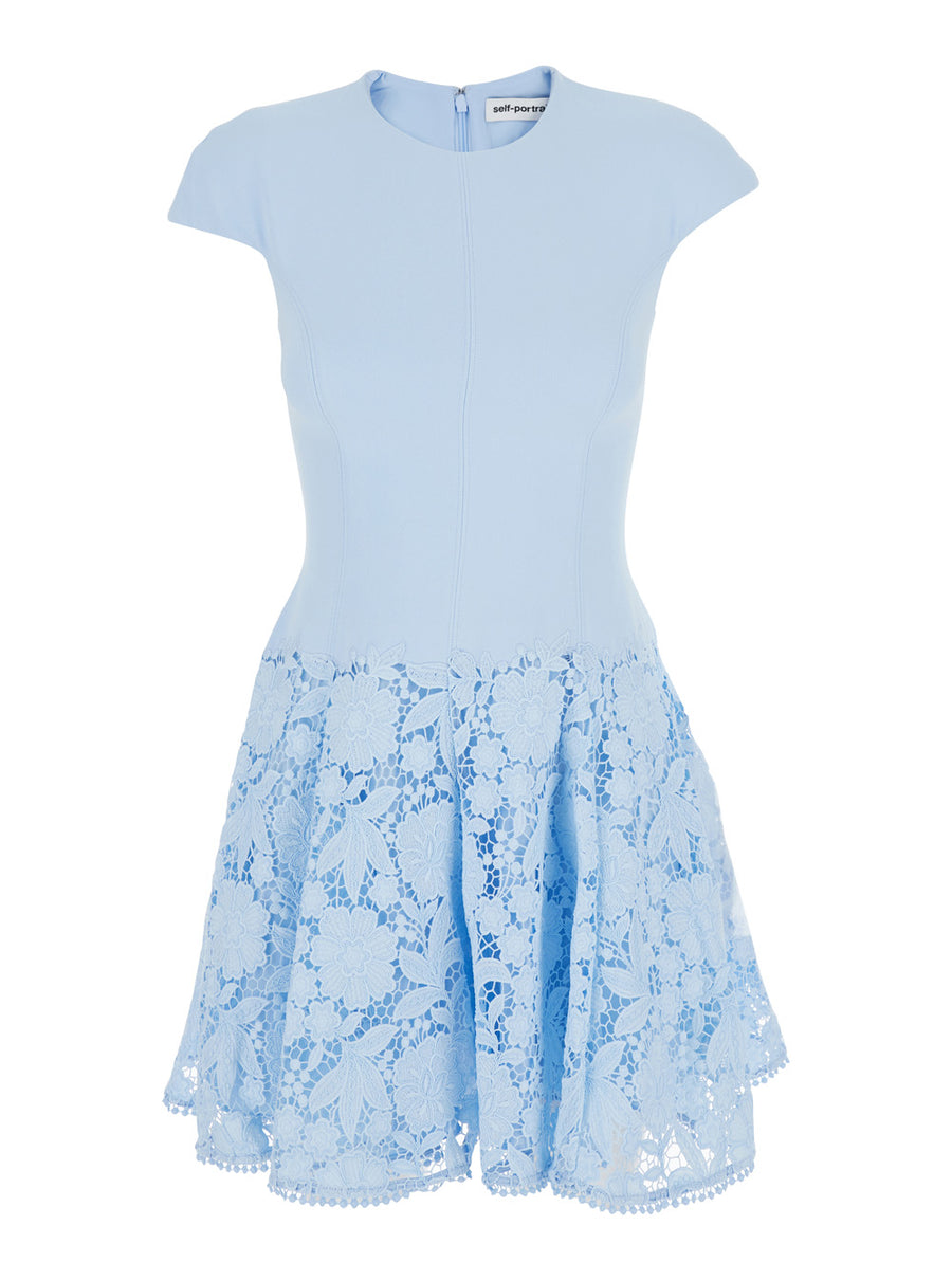 Mini Dress Light Blue Tech Fabric