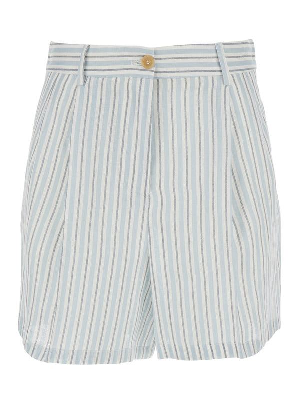 Shorts Striped Linen Multicolour