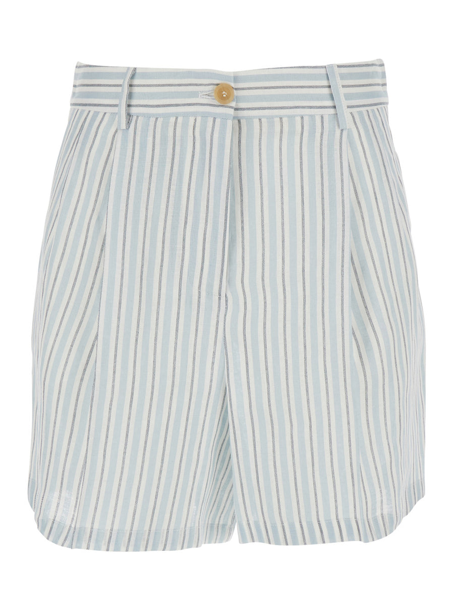 Shorts Striped Linen Multicolour