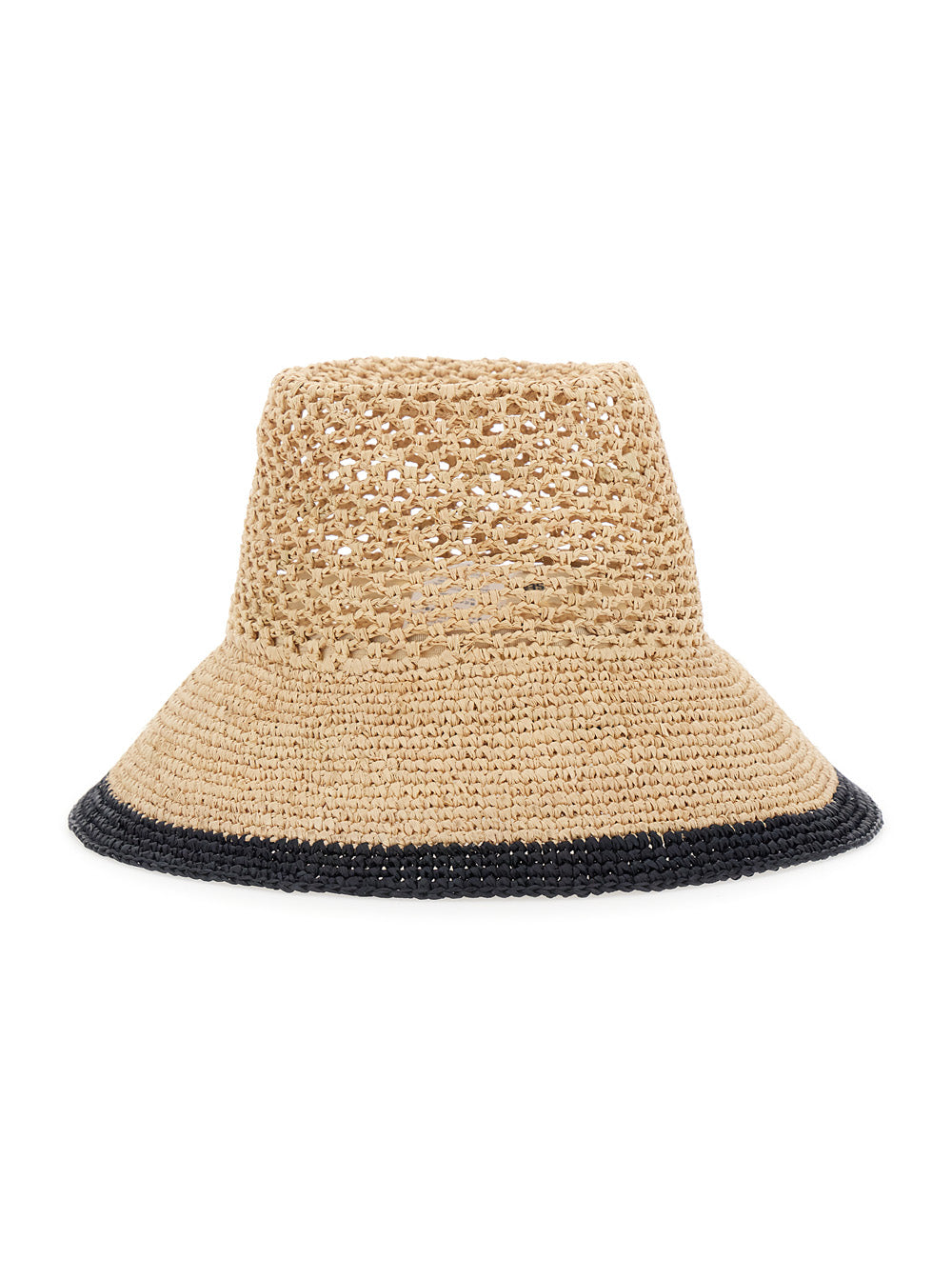 Beige Straw Hat And Gloves