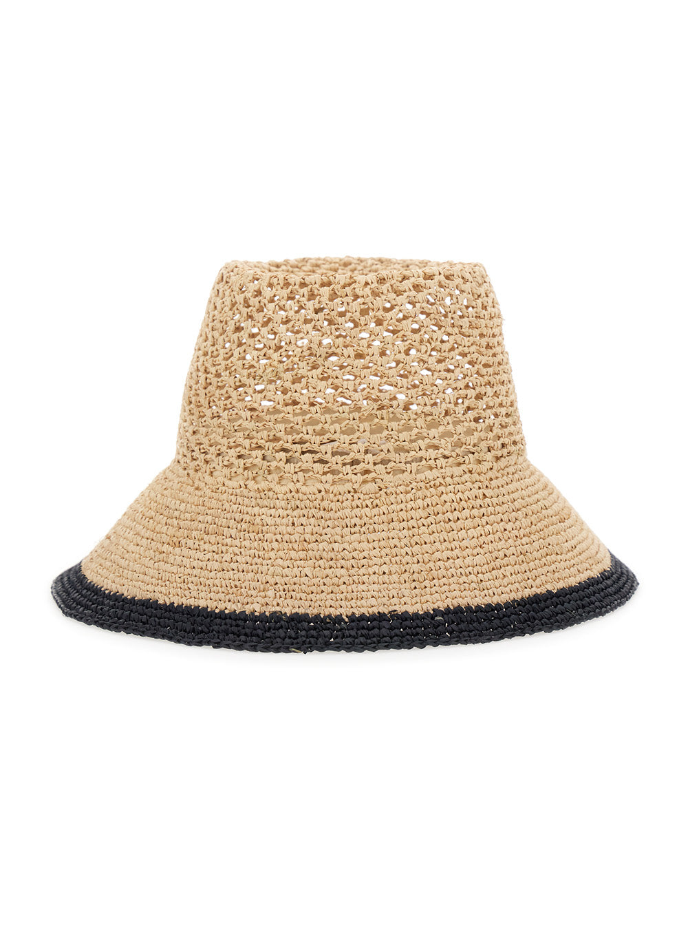 Beige Straw Hat And Gloves