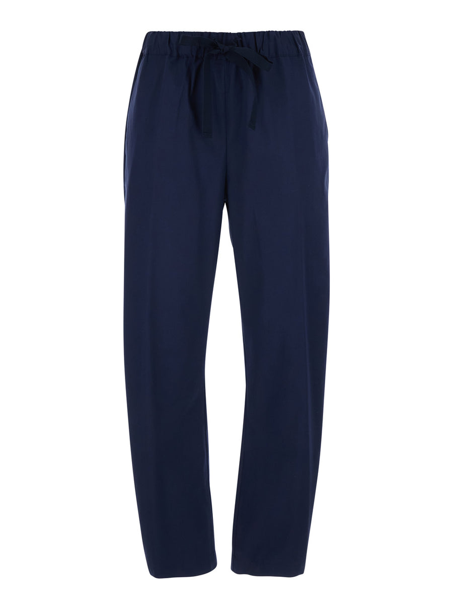 Pants Buddy Stretch Cotton Blue Trousers