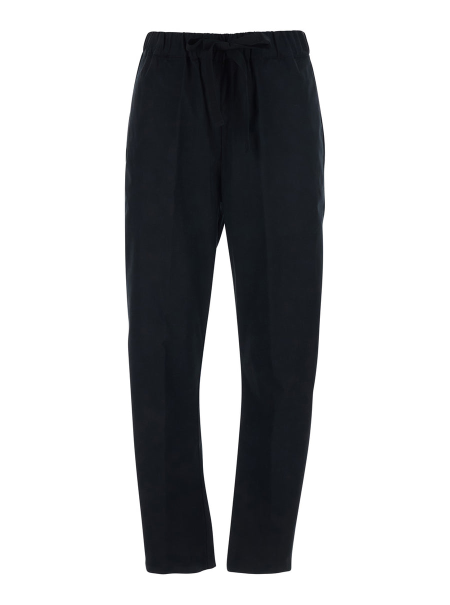 Pants Buddy Black Stretch Cotton Trousers