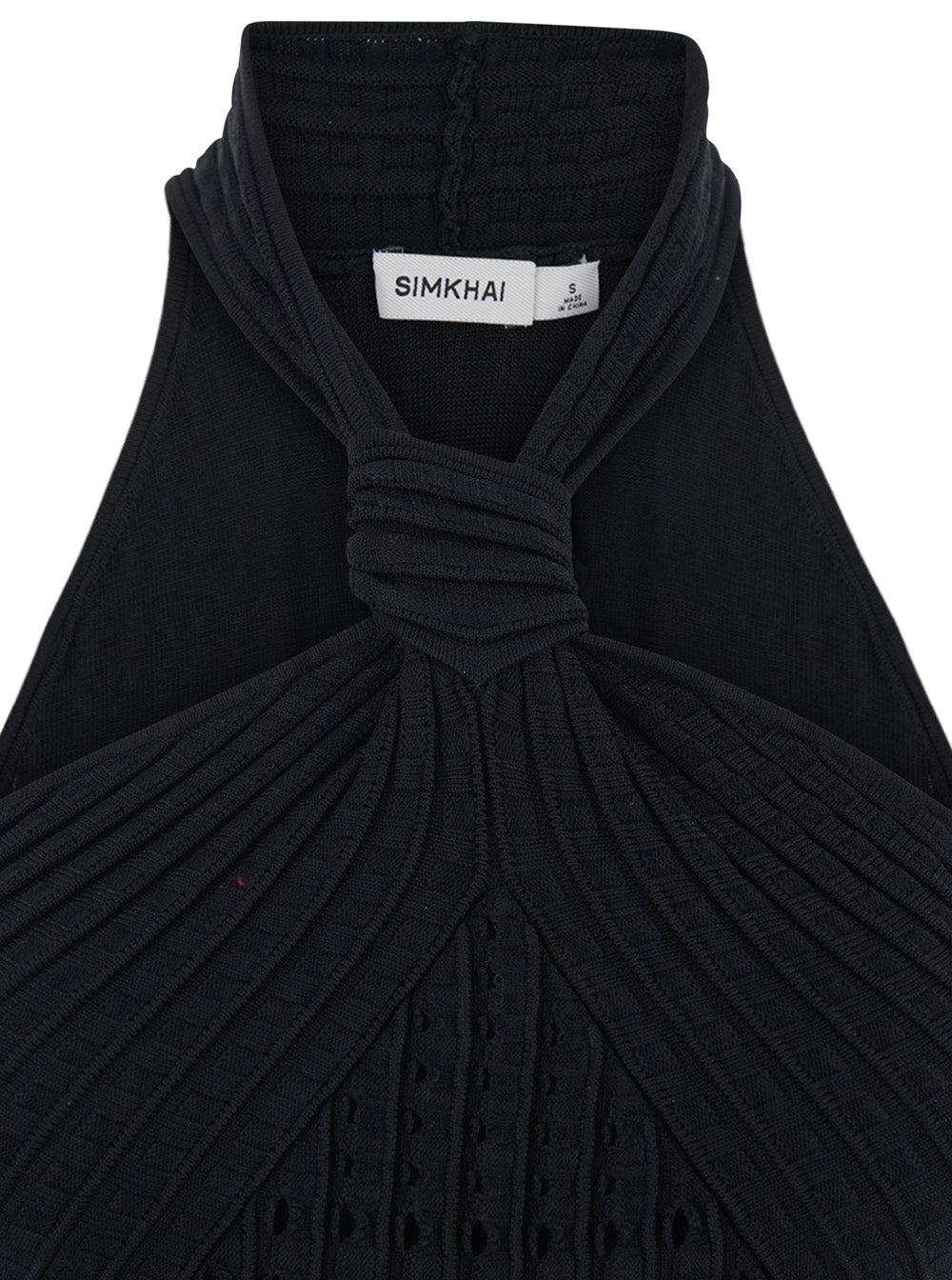 Short Dress Jenna With Flared Design And Perforated Details Black Tech Fabric For Women