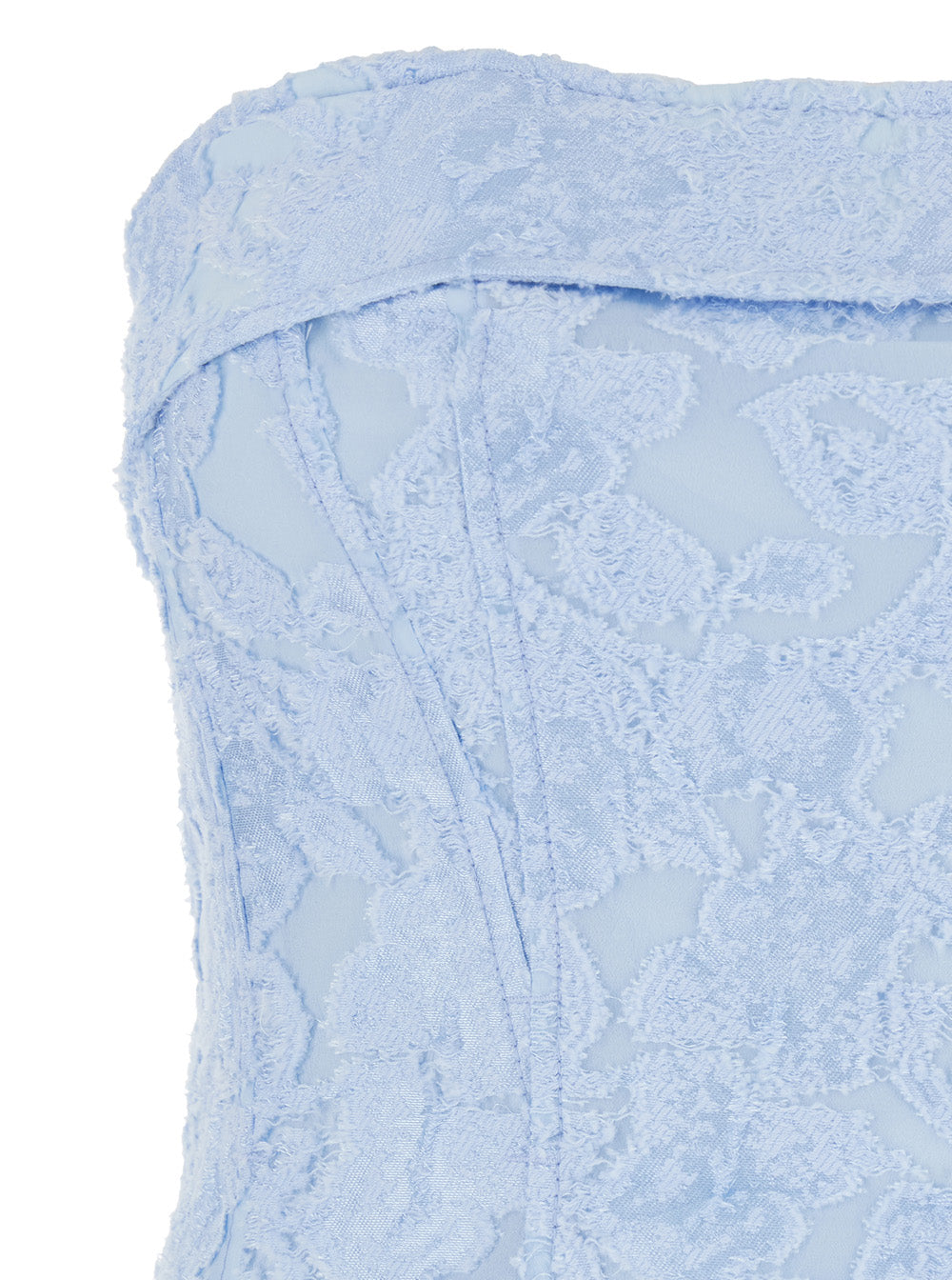 Dress TIDEPOOL Blue with all-over embroidery design and removable straps in cotton blend Women Light Nylon Polyester Long