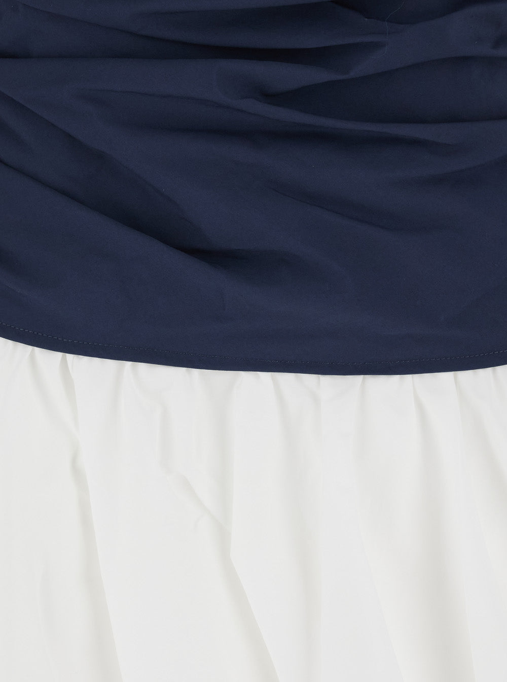 Mini Dress Salina With Boat Neckline And Balloon Skirt Multicolor Cotton Blend For Women
