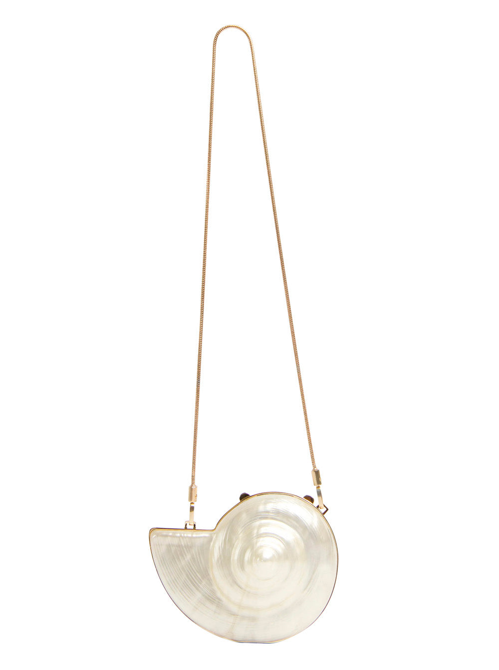 Clutch MARION ACRYLIC SHELL White with Structure for Women Clutches And Pochettes