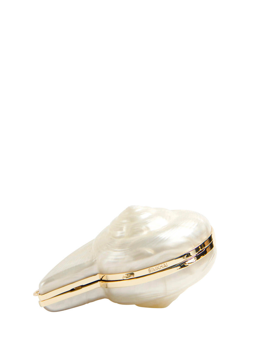 Clutch MARION ACRYLIC SHELL White with Structure for Women Clutches And Pochettes