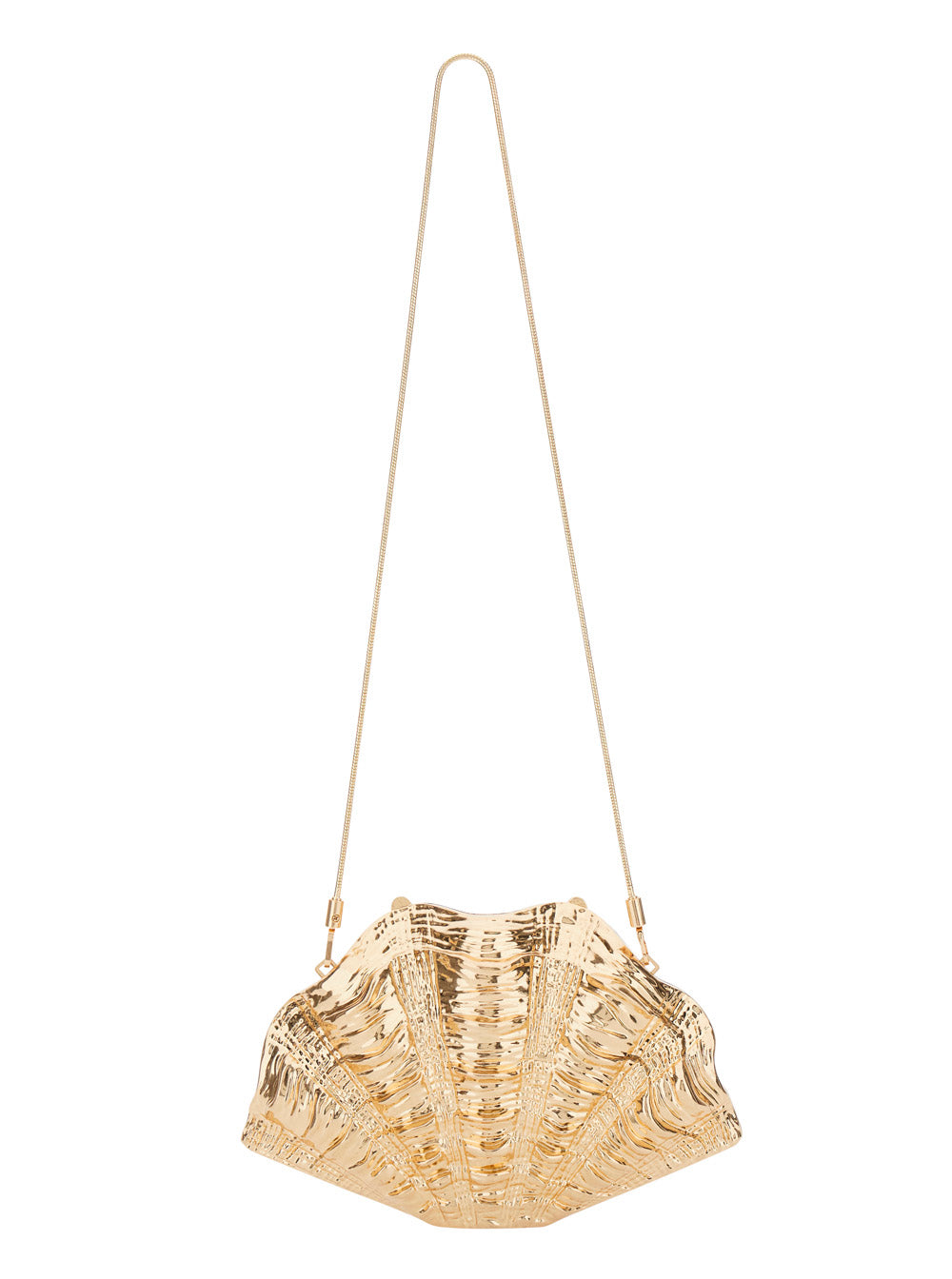 Clutch VENUS METAL SHELL with elegant design in Metallic Aluminum for Women Clutches And Pochettes