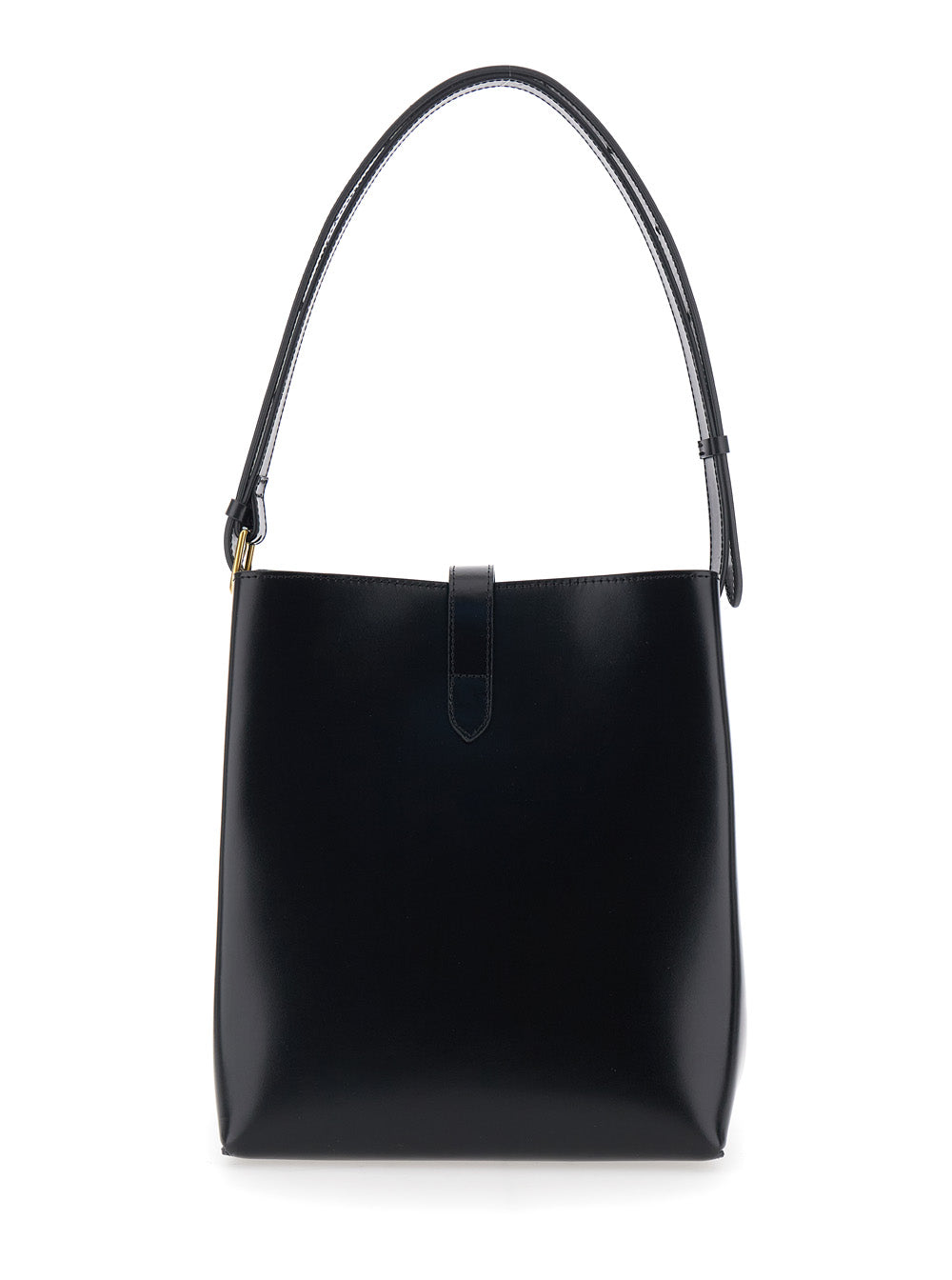 Shoulder Bag Bello With Black Leather Details Cow