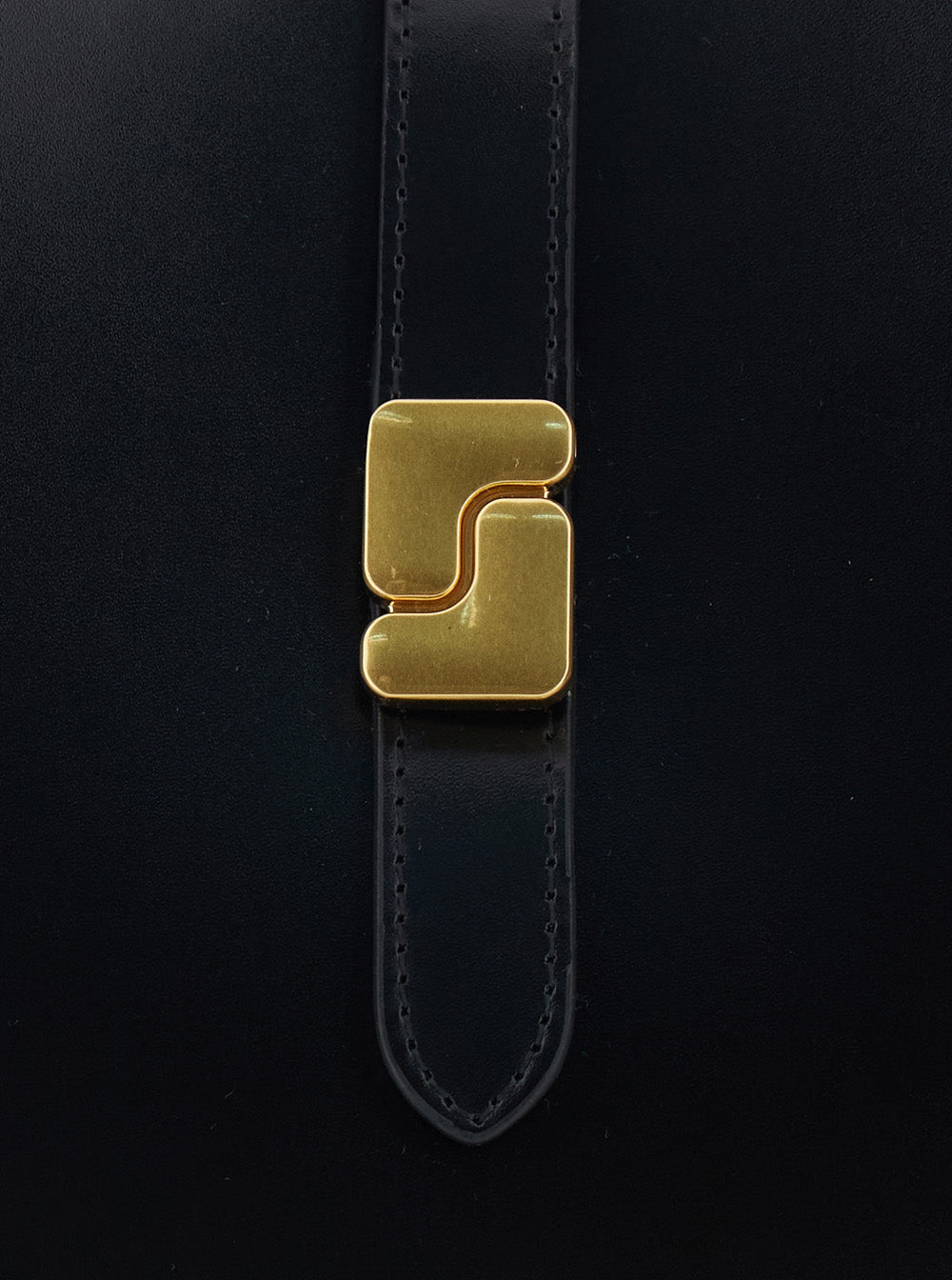 Shoulder Bag Bello With Black Leather Details Cow