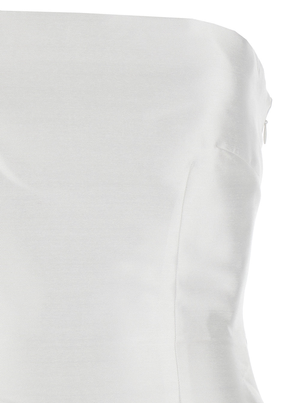 Long Dress Imani with Off Shoulders and Double Layer in White for Women Polyester Elastane