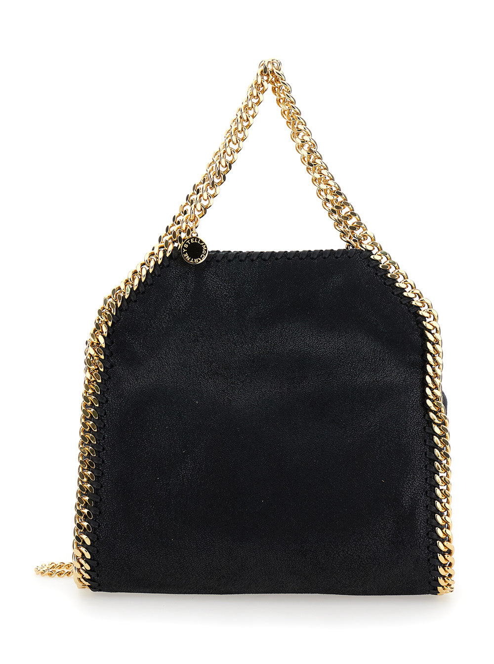 Handbag Falabella Mini with Chain Handle and Strap in Ecoleather Black Women Polyester Crossbody Bags