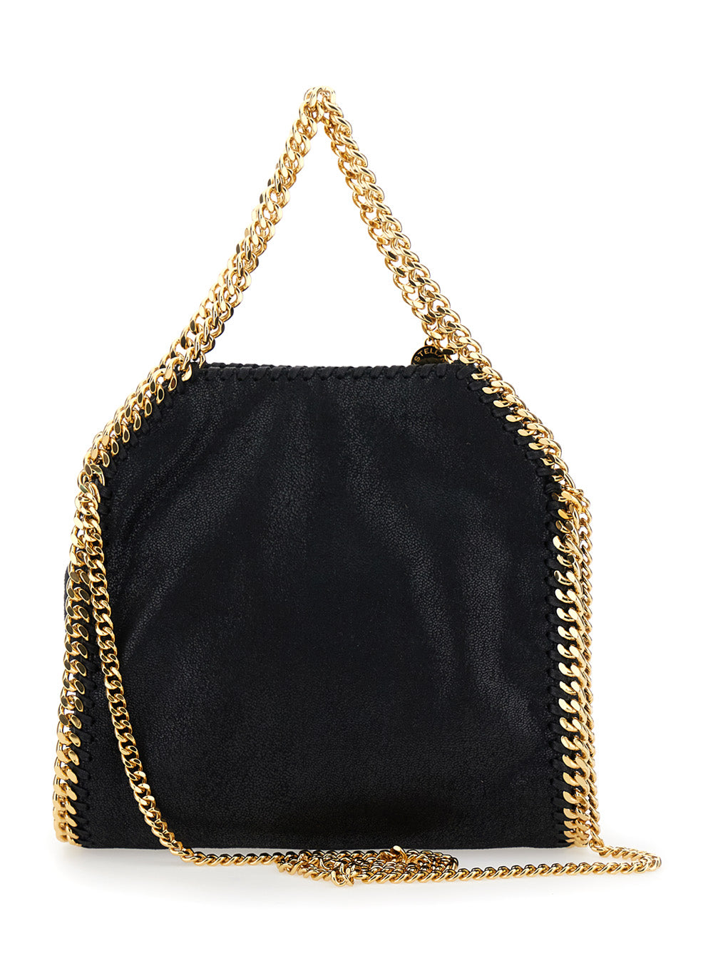 Handbag Falabella Mini with Chain Handle and Strap in Ecoleather Black Women Polyester Crossbody Bags