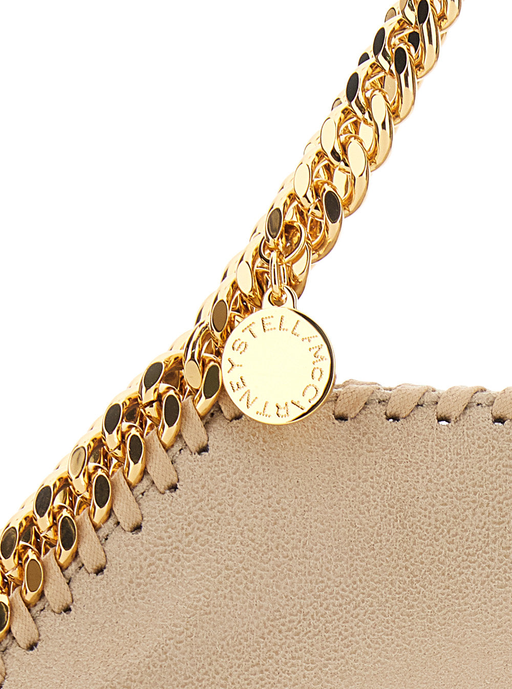 Falabella Mini Shoulder Bag with Handle and Chain Strap in Ecoleather White Women Polyester Crossbody