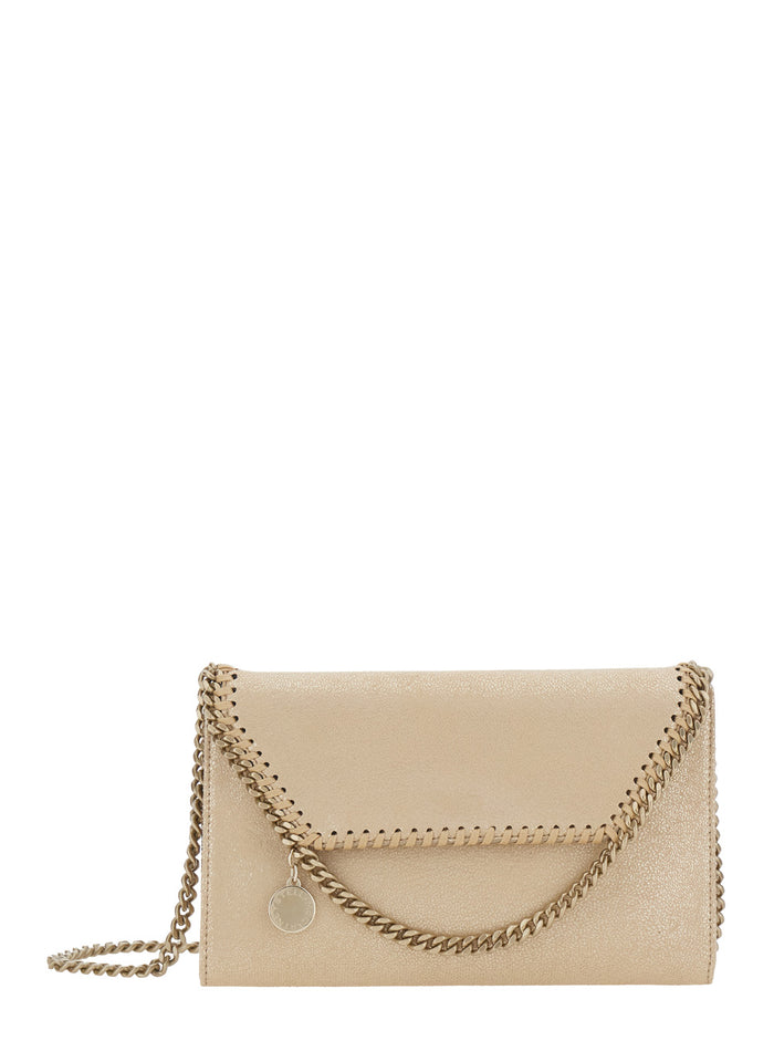 Falabella Shoulder Bag with Chain Strap and Metallic Effect in Ecoleather for Women Polyester Crossbody