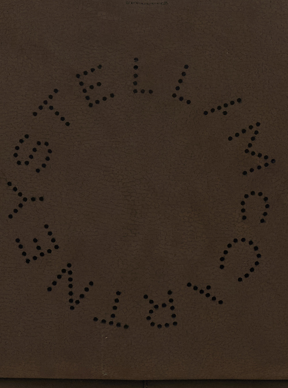 Shoulder Bag Maxi Logo with Suede Ecoleather Details Brown Women Polyamide