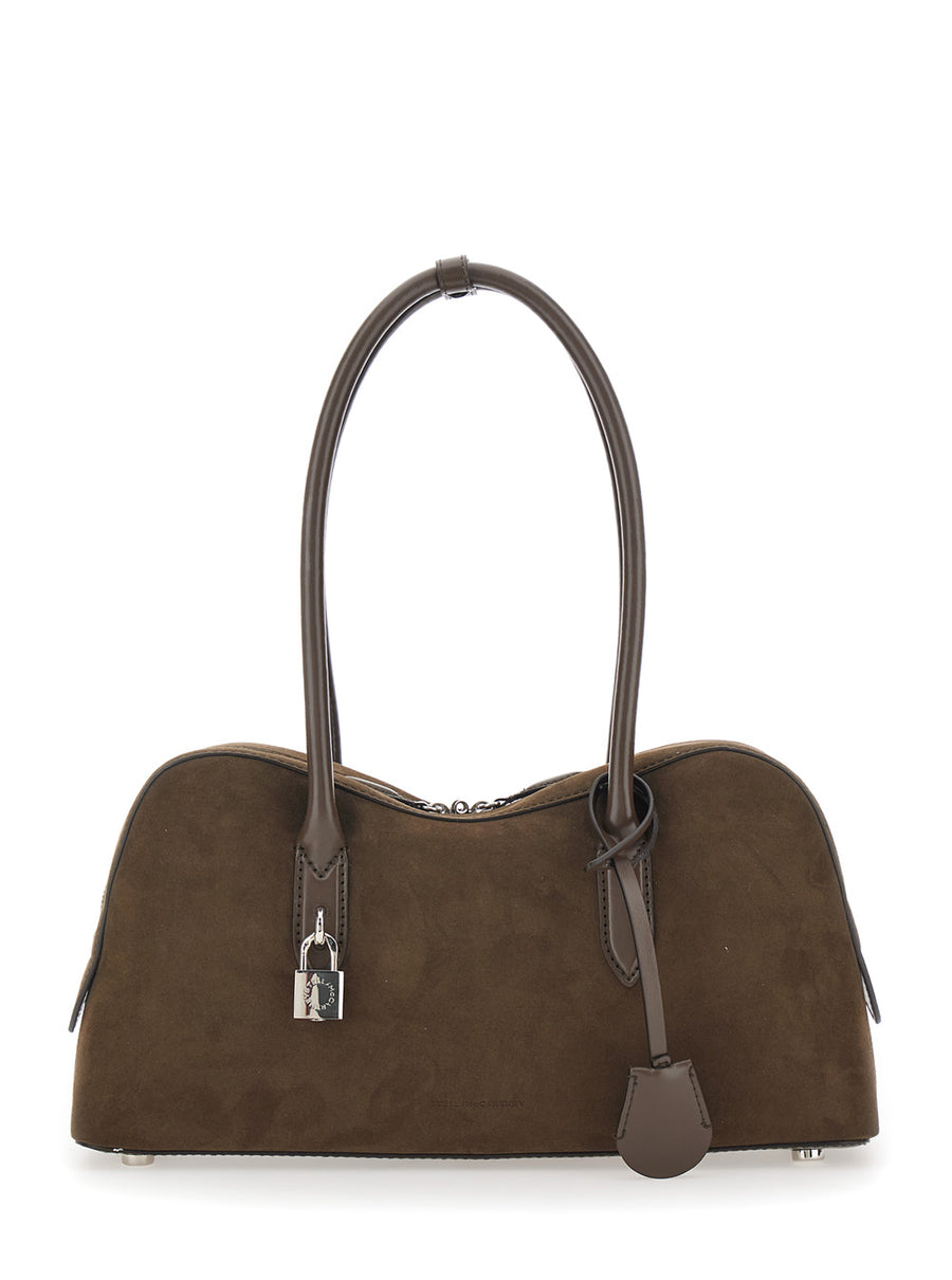 Shoulder Bag Padlock Brown True Hemp