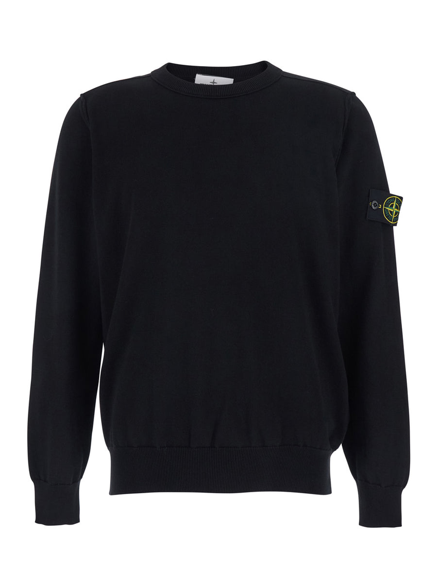 T-Shirt Long-Sleeve Black Cotton