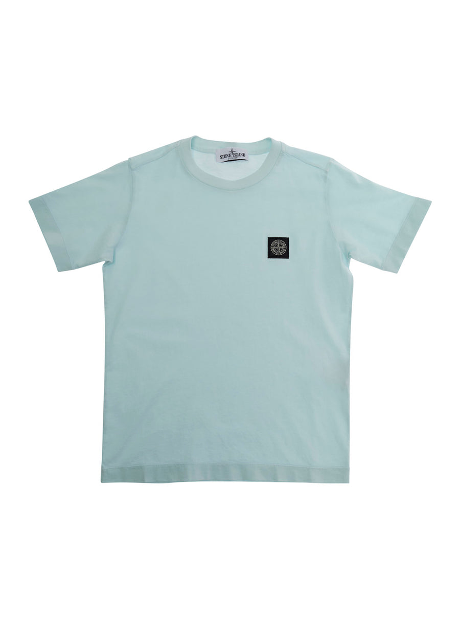T-Shirt With Logo, Blue Cotton T-shirts