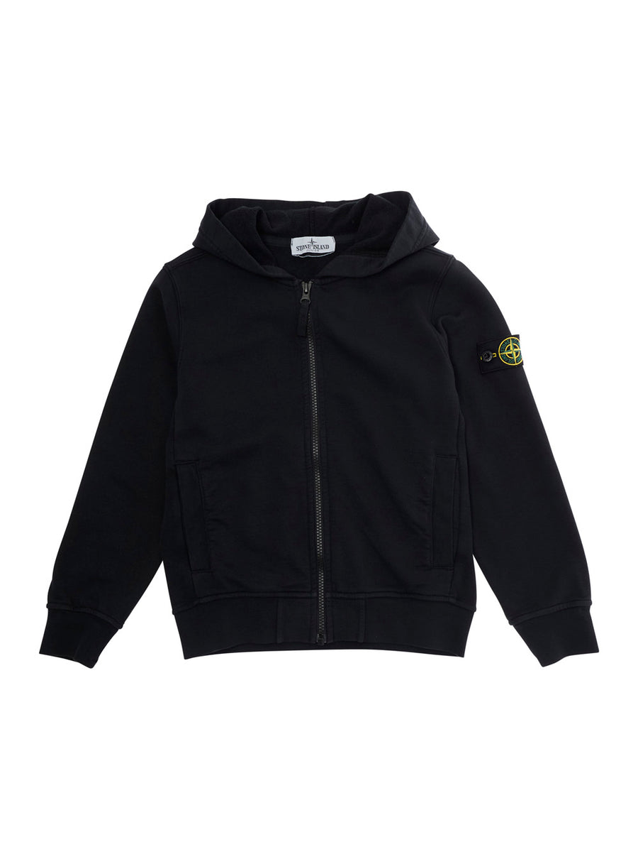 Kids Hoodie Black Cotton Hoods & Sweatshirts