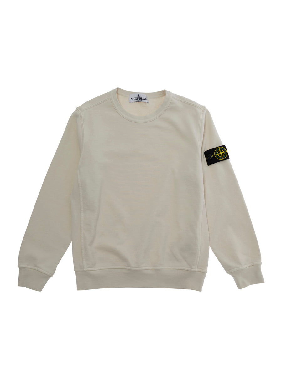 Sweatshirt Round Neck White (kids) Cotton Hoods & Sweatshirts