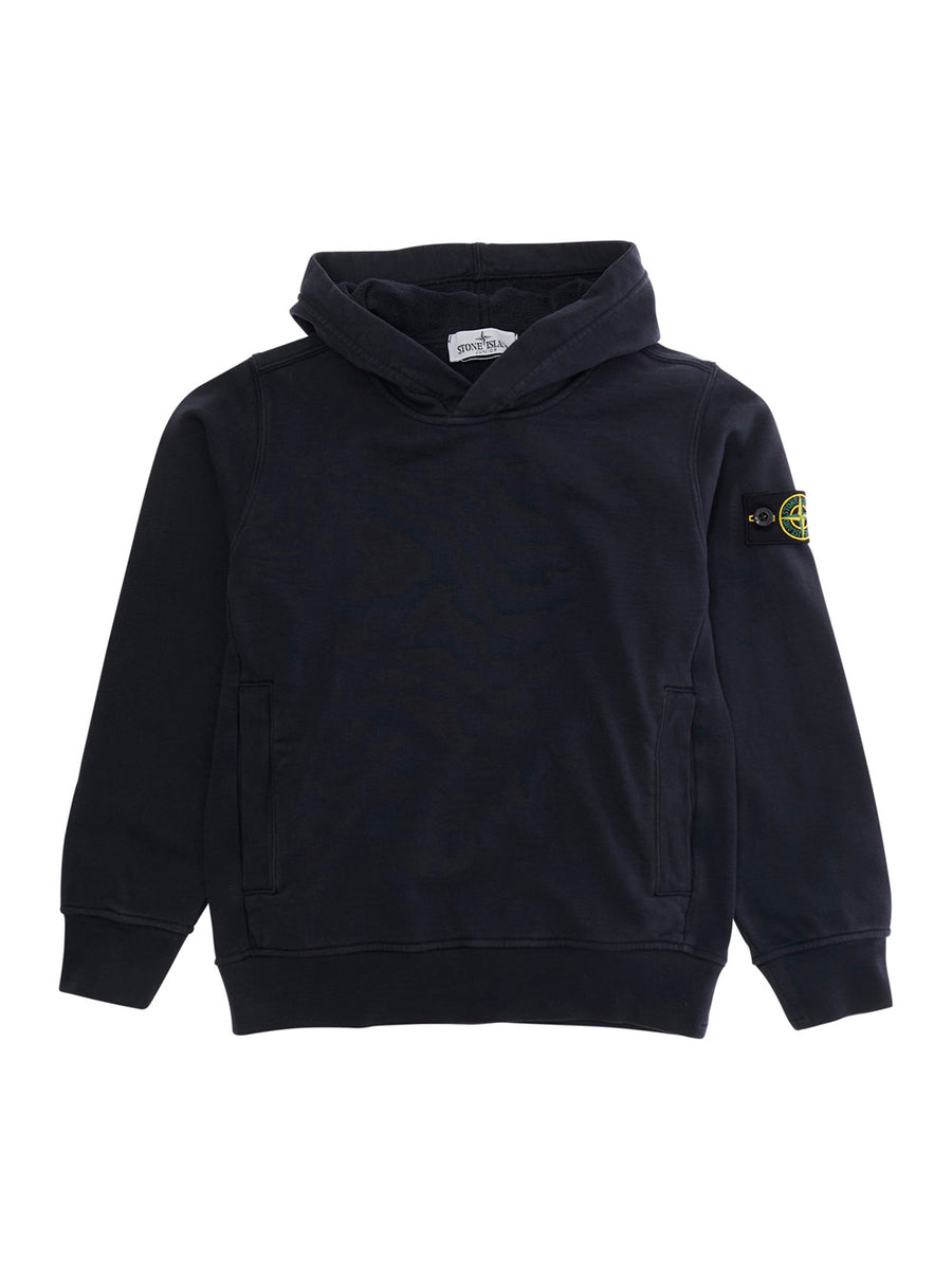 Kids Hoodie Blue Cotton Hoods & Sweatshirts