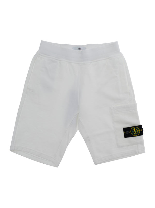Boys Cotton Shorts White