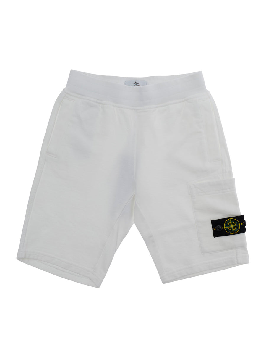 Boys Cotton Shorts White