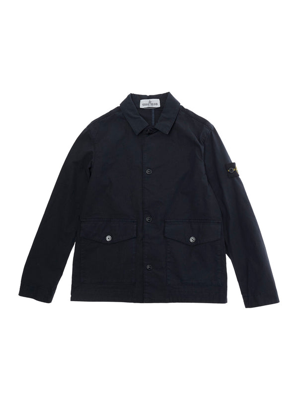 Blazer Blue Cotton Blend Blazers