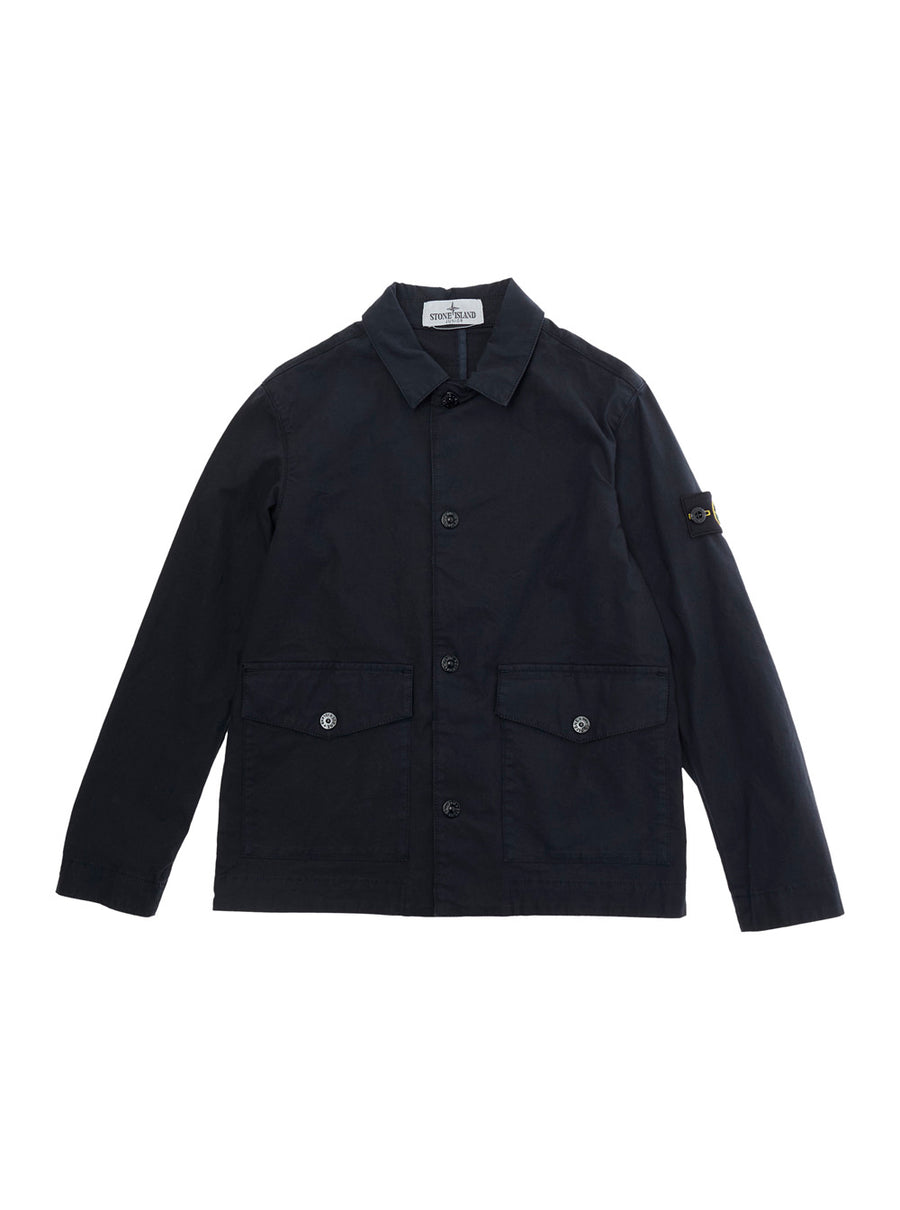 Blazer Blue Cotton Blend Blazers